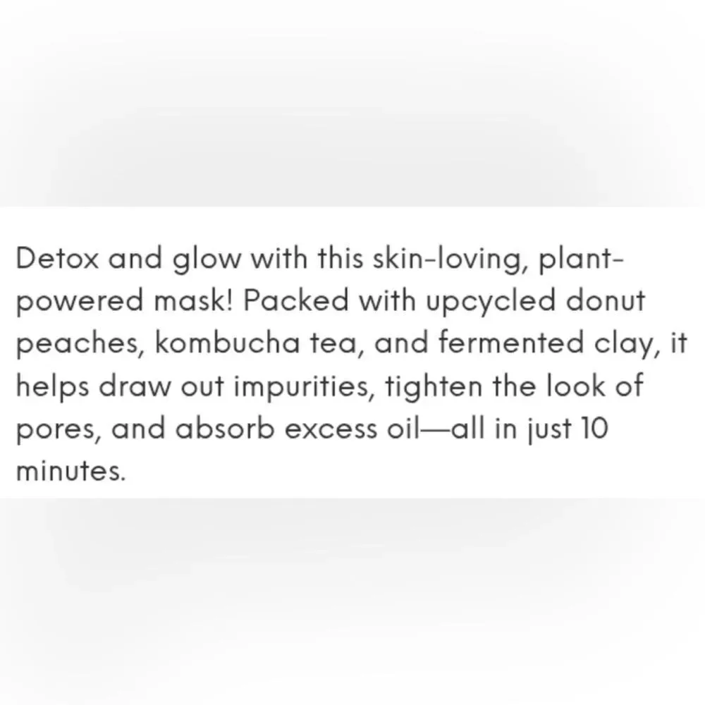 Byroe Kambucha Tea Purifying Mask NWT